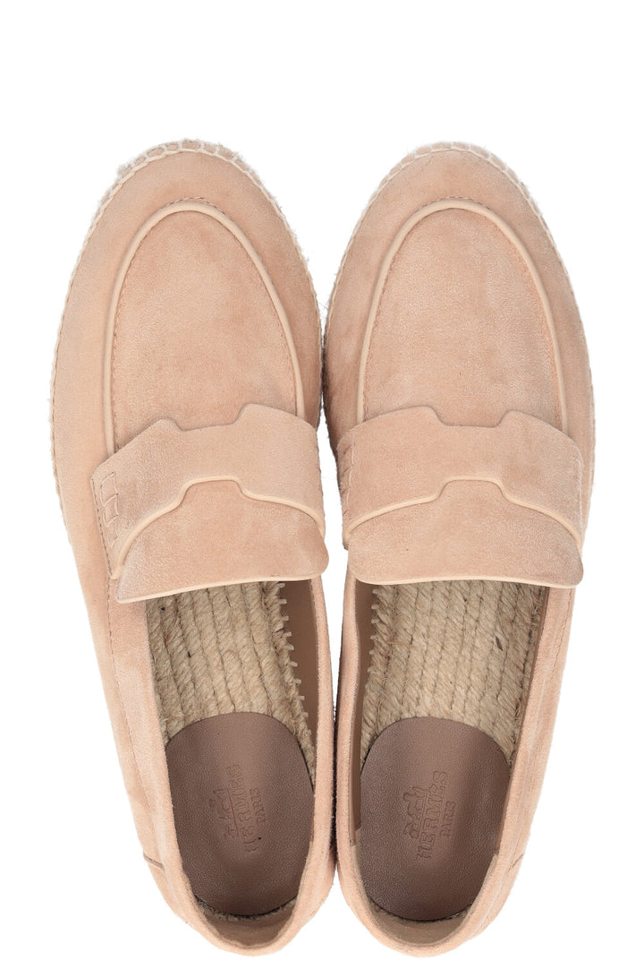 HERMÈS Trip Espadrilles Suede Beige