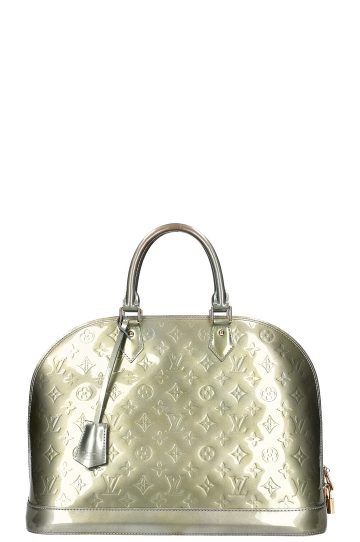 LOUIS VUITTON Alma Bag GM Vernis Vert Tonic