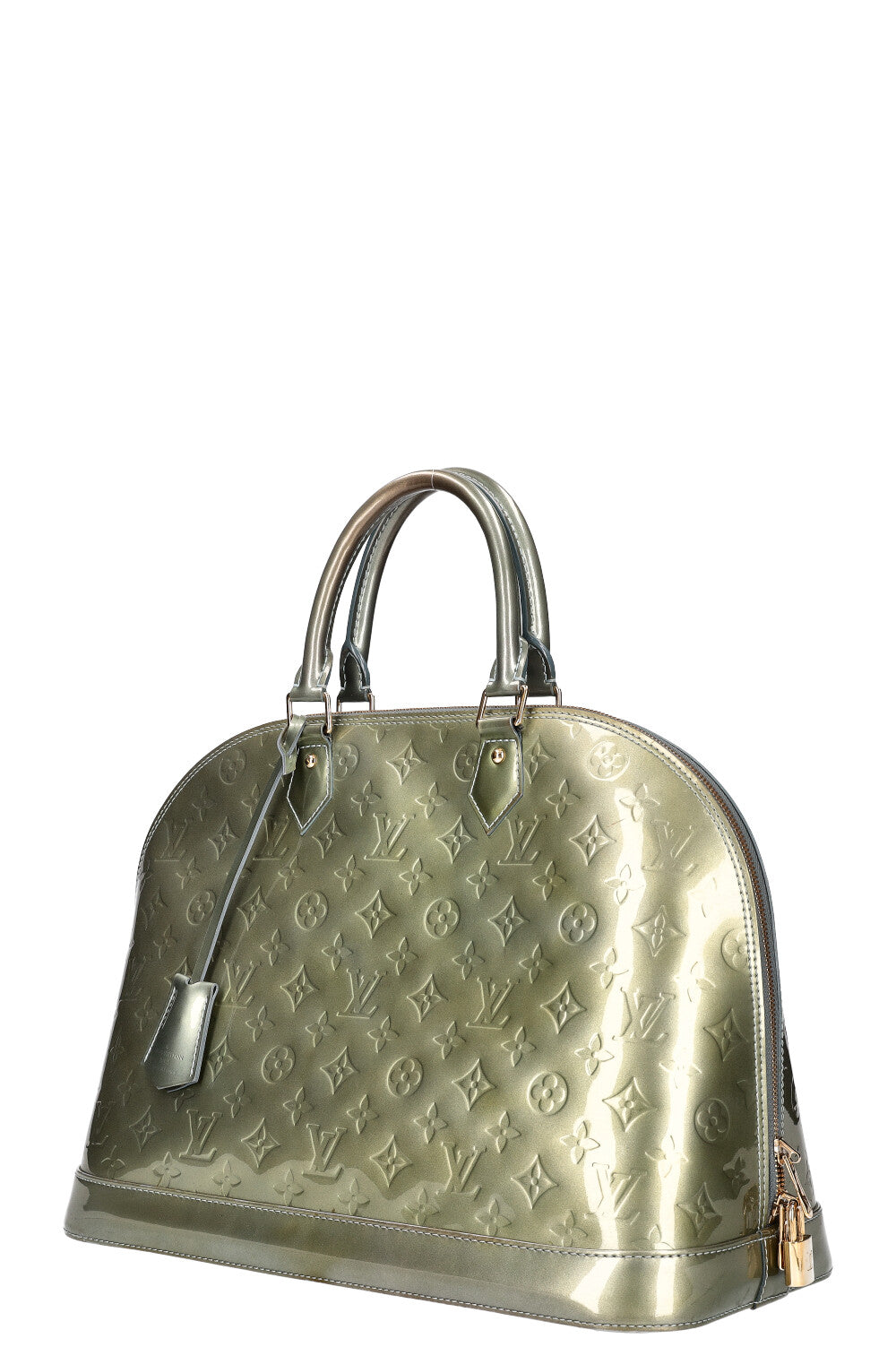 LOUIS VUITTON Alma Bag GM Vernis Vert Tonic