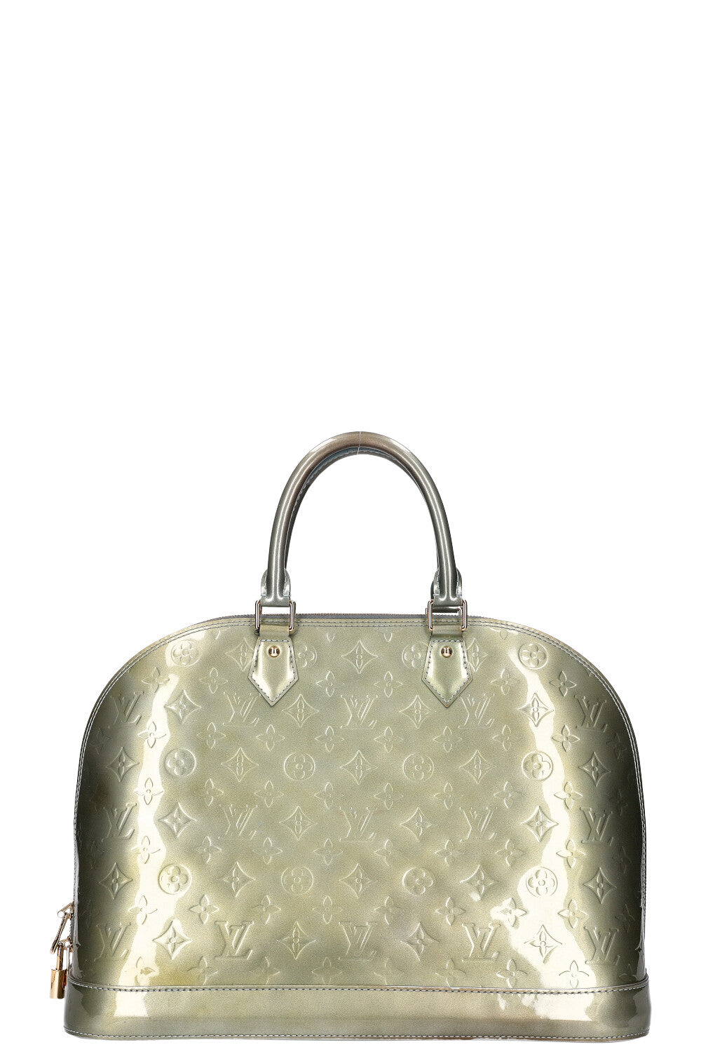 LOUIS VUITTON Alma Bag GM Vernis Vert Tonic