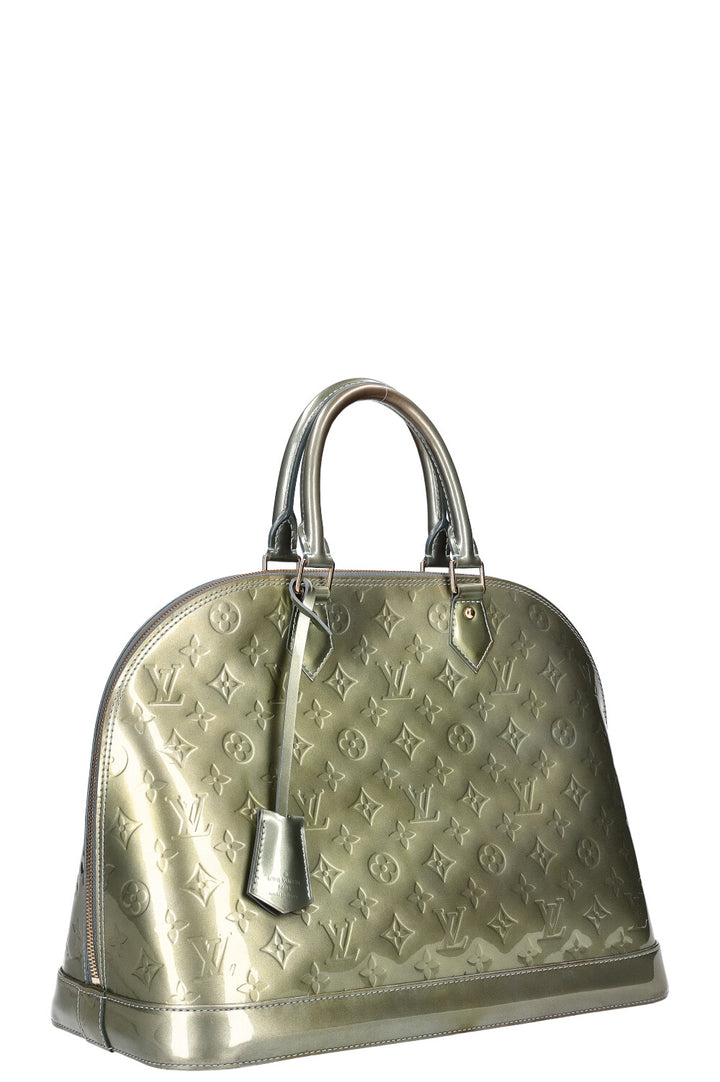 LOUIS VUITTON Alma Bag GM Vernis Vert Tonic