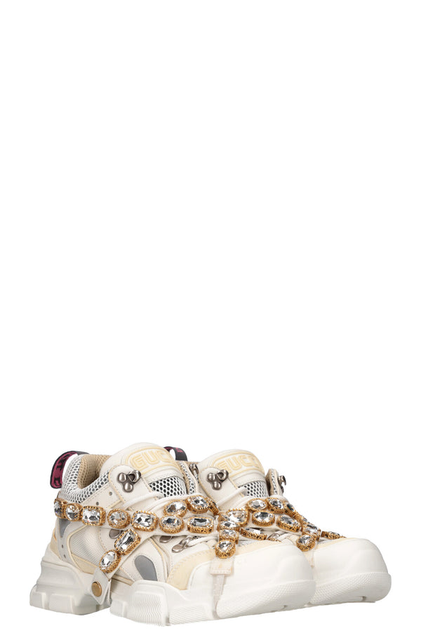 Baskets GUCCI Flashtrek Blanc
