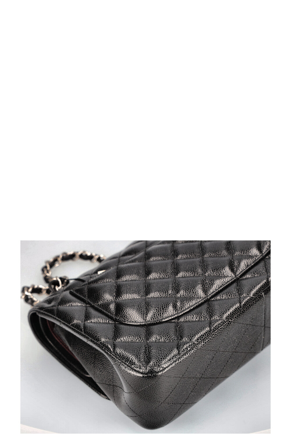 CHANEL Double Flap Bag Large Caviar Black