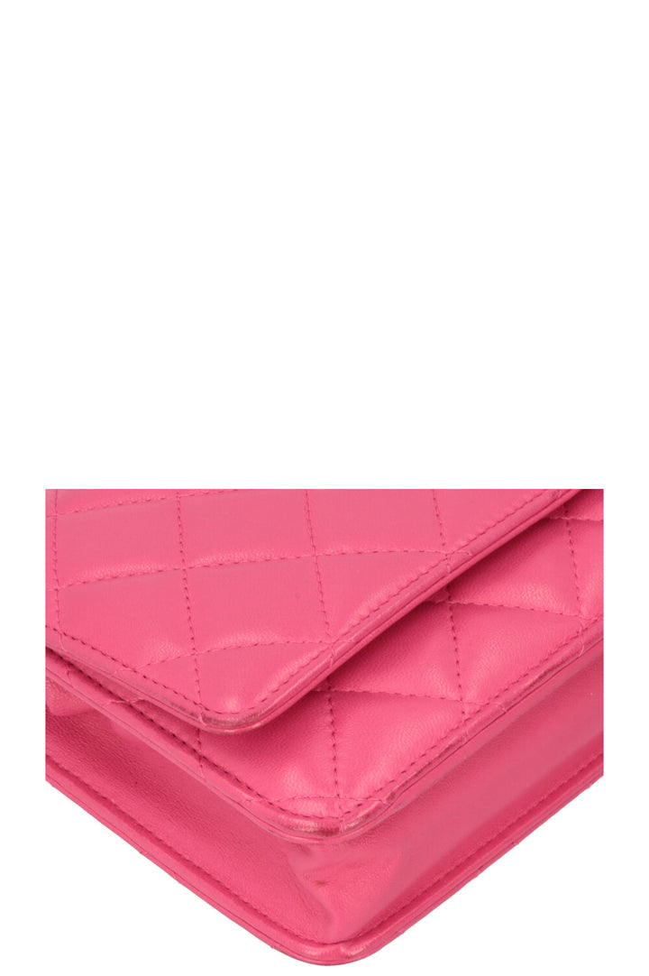 CHANEL WOC Lambksin Pink