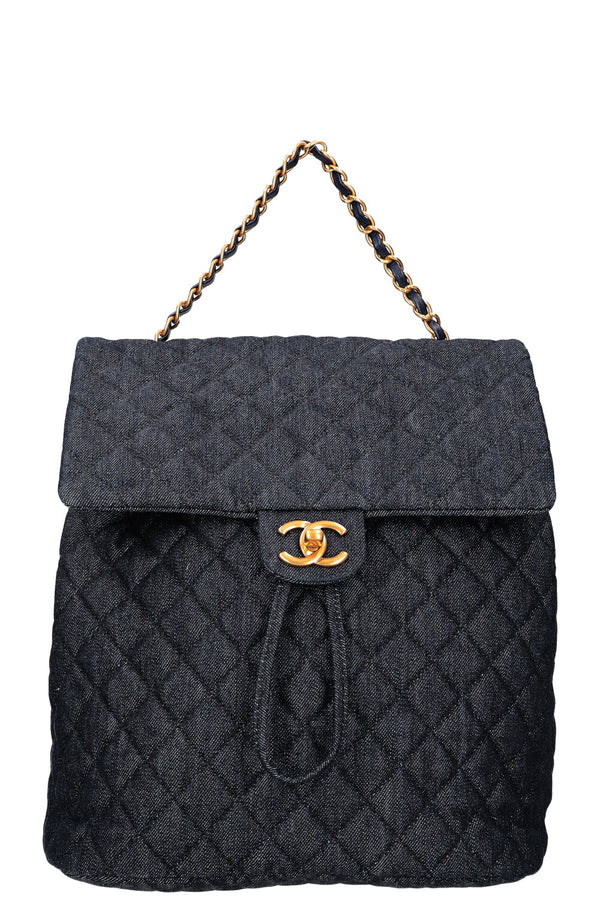 CHANEL Urban Spirit Backpack Denim Blue
