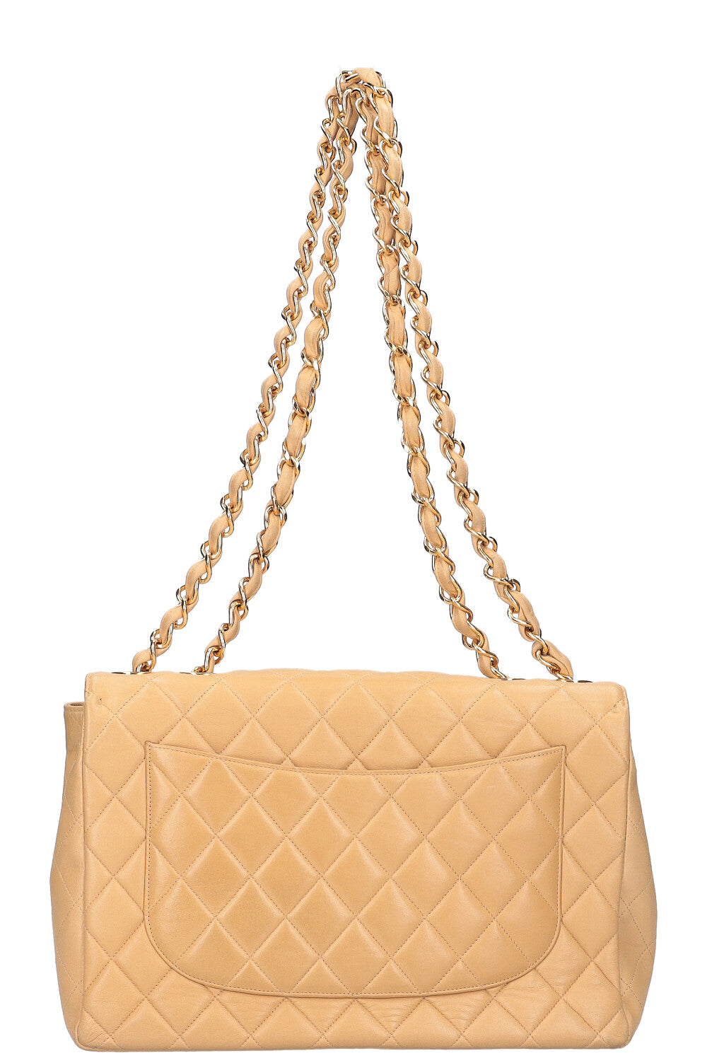 CHANEL Vintage Single Flap Bag Jumbo Beige – REAWAKE