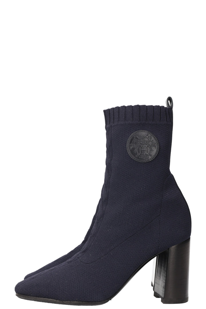 HERMÈS Volver Boots Nylon Navy