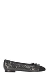 CHANEL Classic Flats Sequin Black