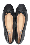 CHANEL Classic Flats Sequin Black