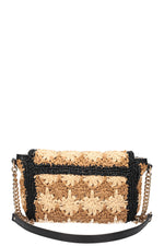 GUCCI Marmont Bag Raffia Beige