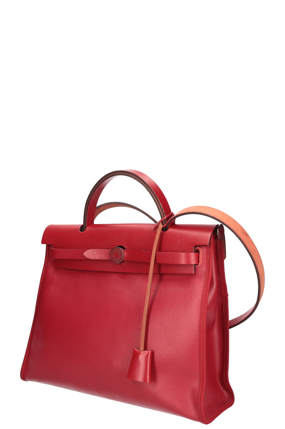 HERMÈS Herbag Zip 31 Red Coated Canvas – REAWAKE
