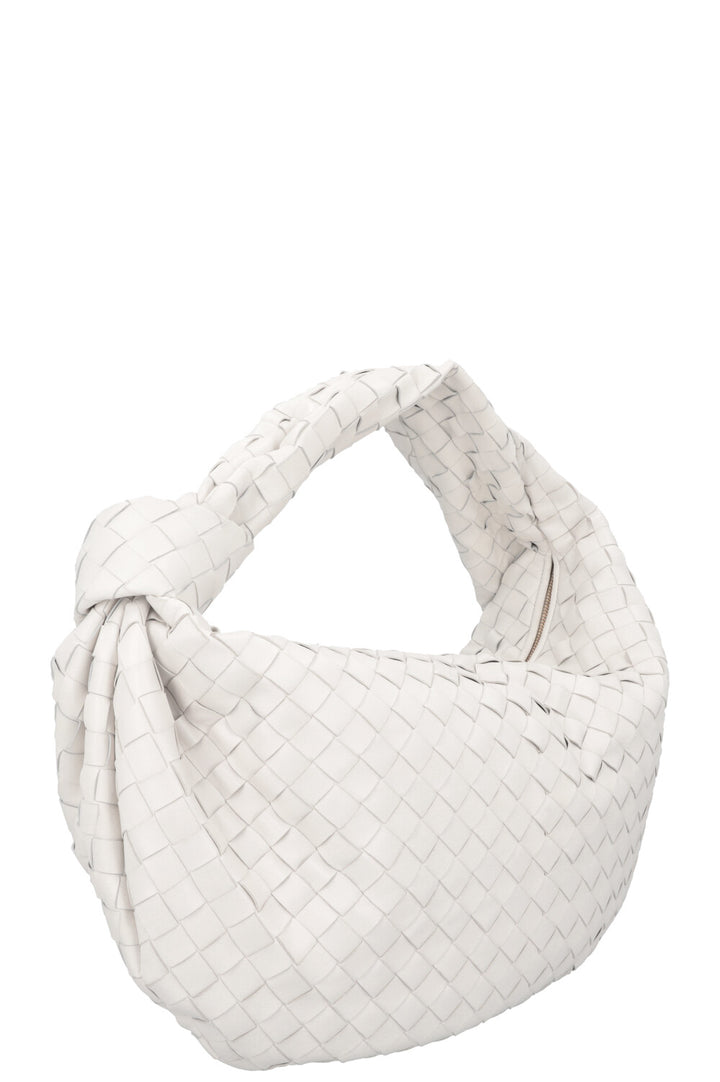 BOTTEGA VENETA Jodie Small Intrecciato Chalk