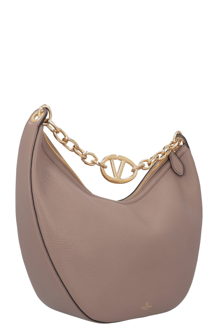 VALENTINO Half Moon Hobo Bag Clay