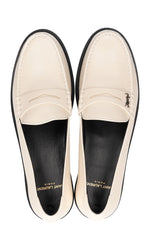 SAINT LAURENT Le Loafer White