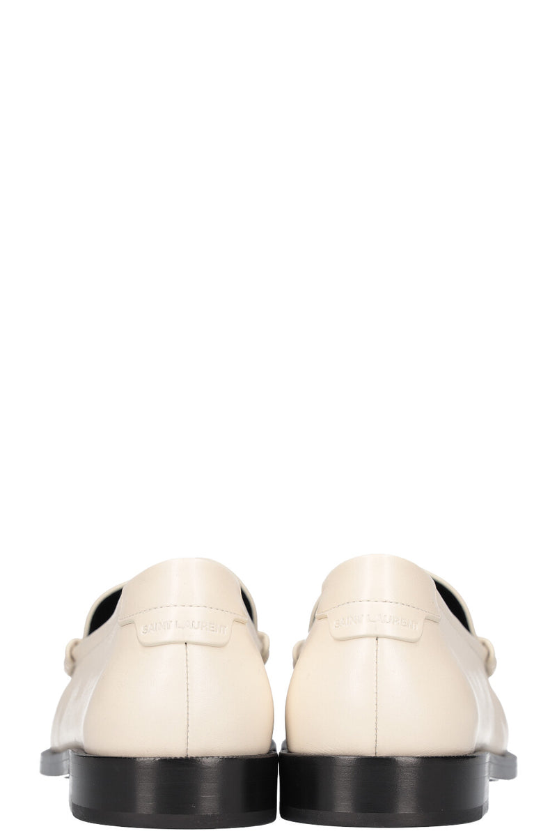 SAINT LAURENT Le Loafer White