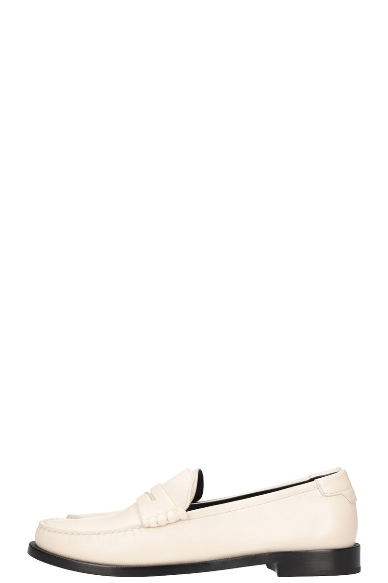 SAINT LAURENT Le Loafer White