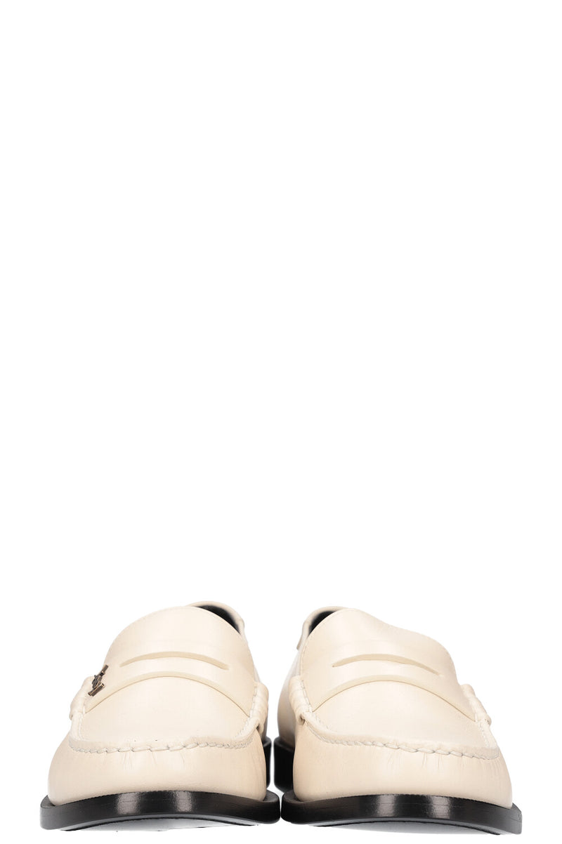 SAINT LAURENT Le Loafer White