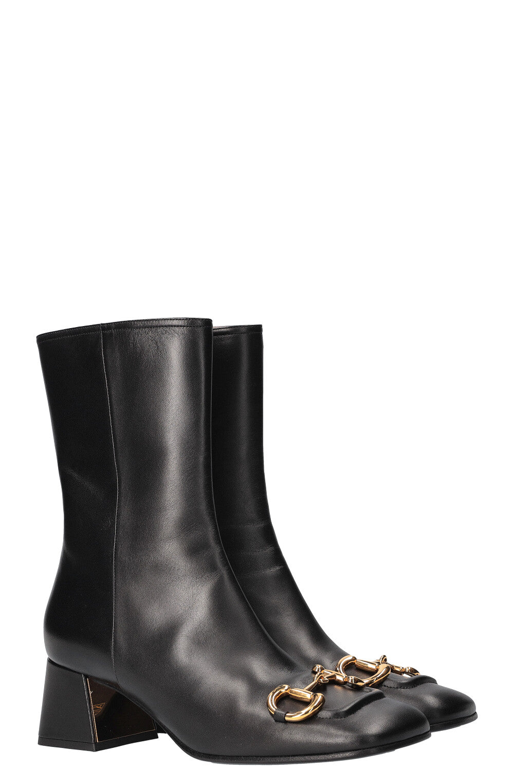 GUCCI Horsebit Ankle Boots Black