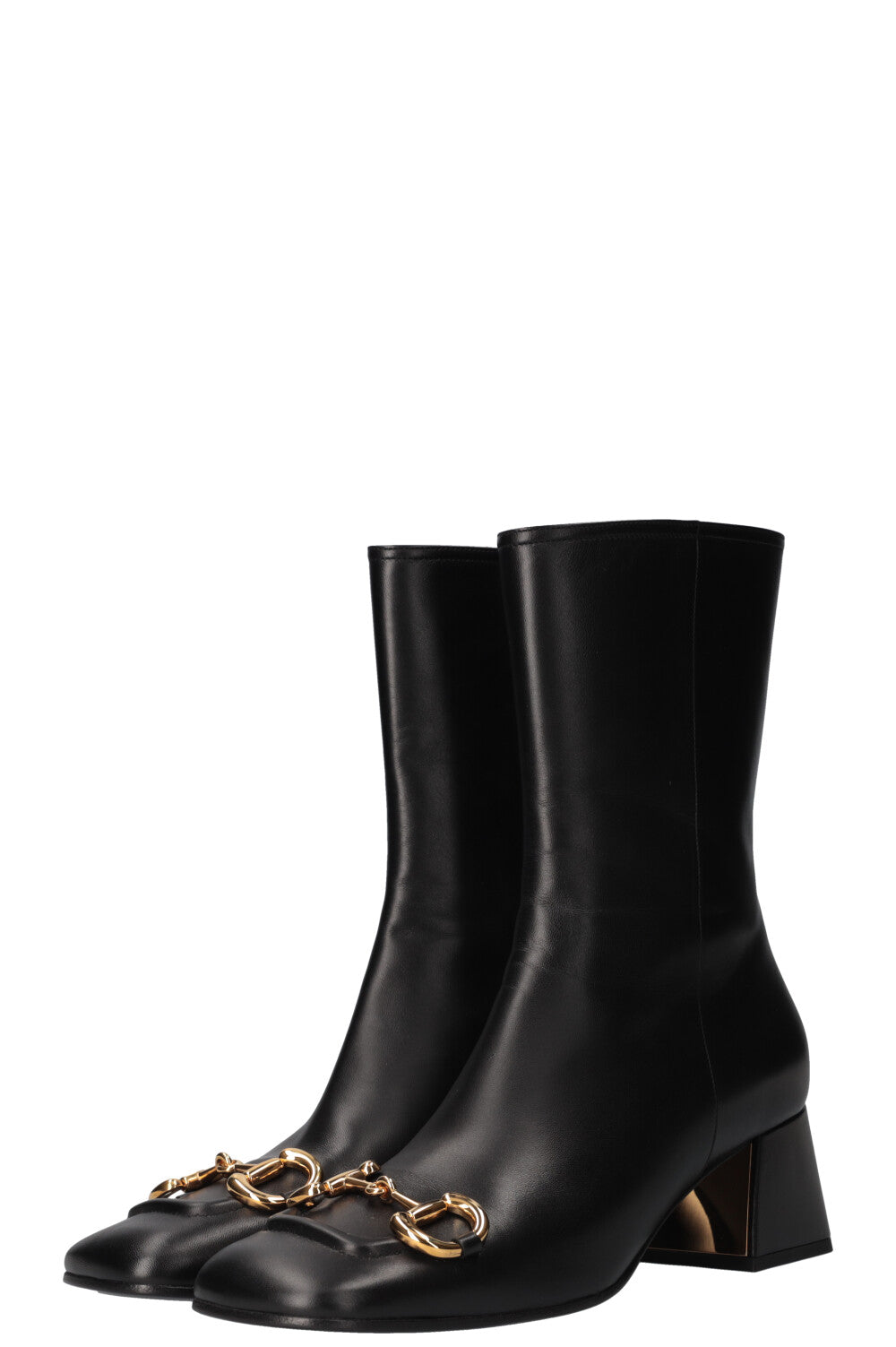 GUCCI Horsebit Ankle Boots Black