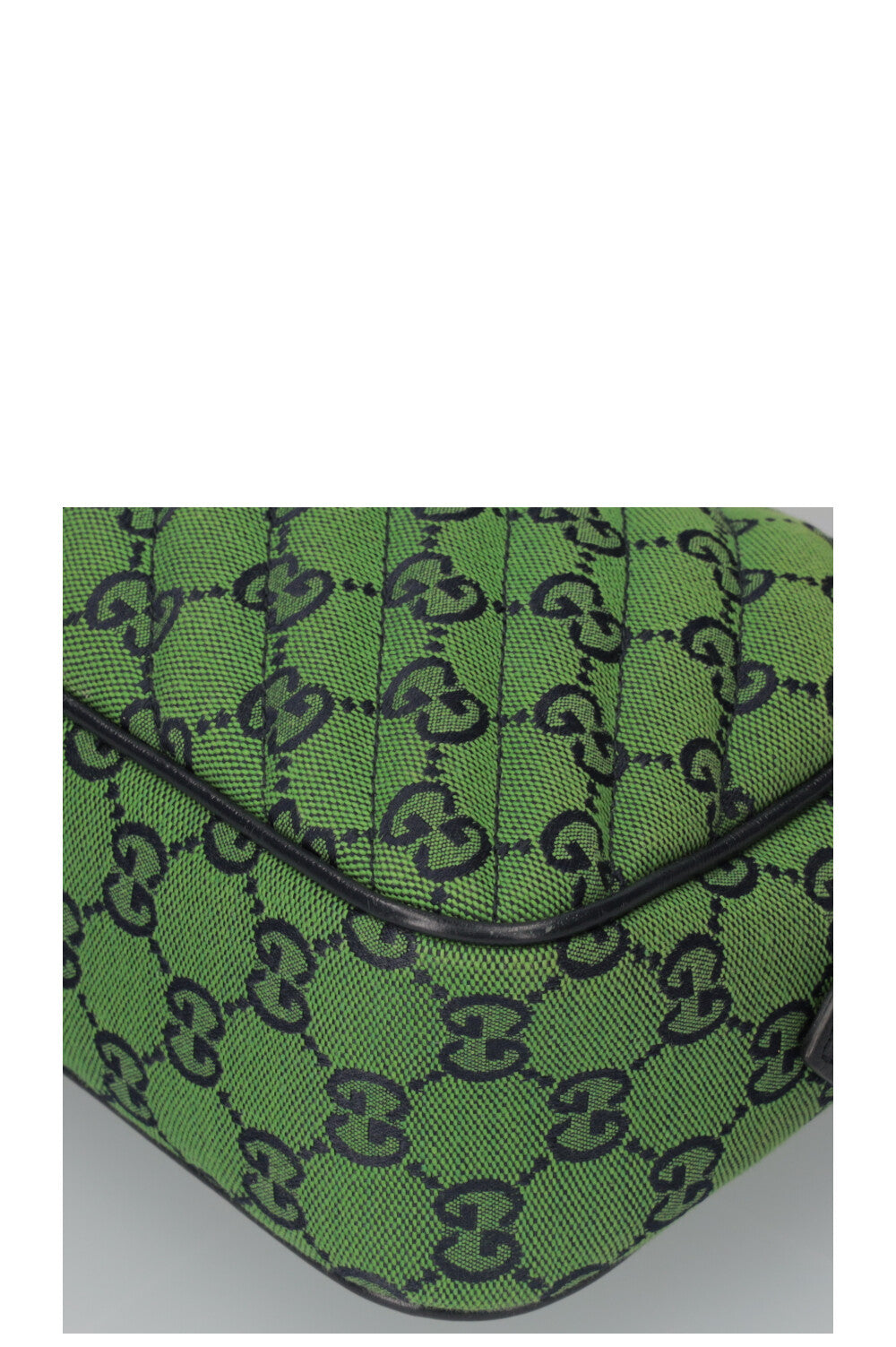 GUCCI Marmont Camera Bag GG Canvas Green