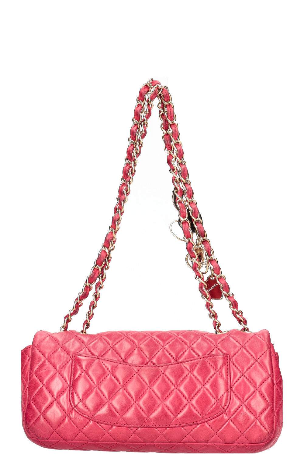 CHANEL Valentine's Day East West Flap Bag Red