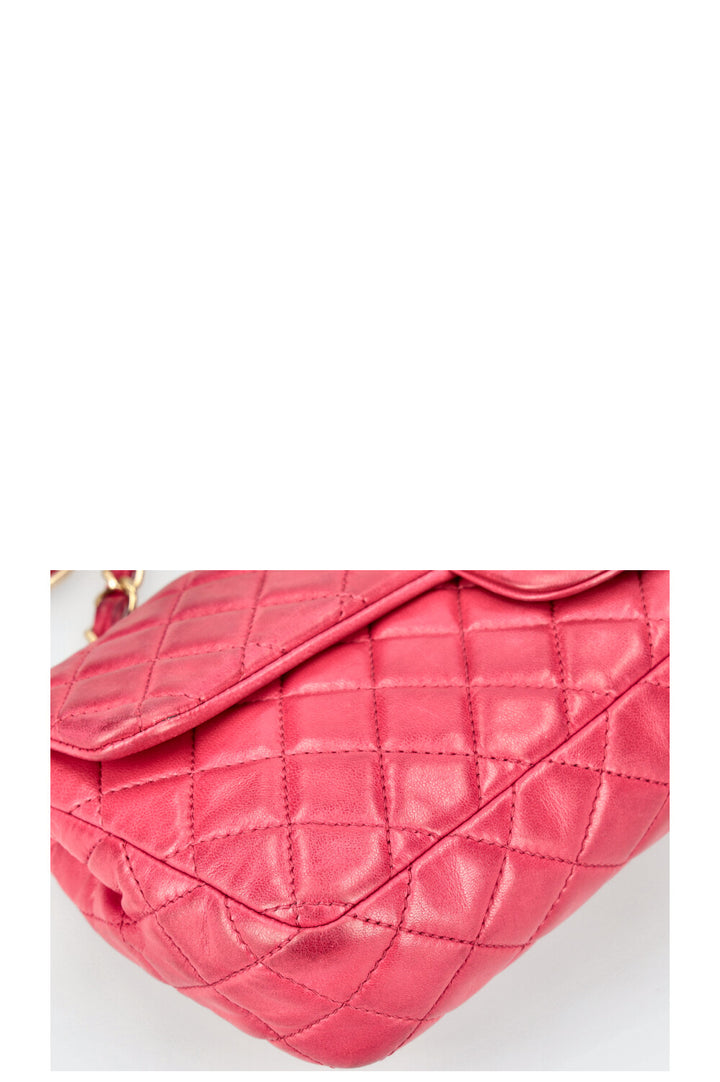 CHANEL Valentine's Day East West Flap Bag Red