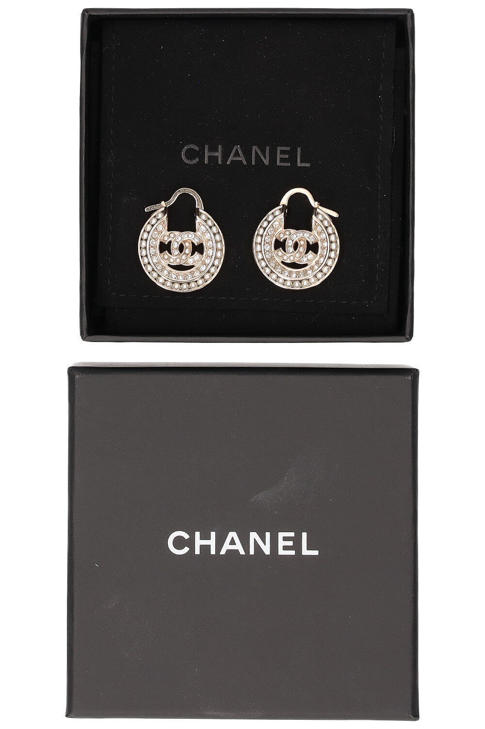 CHANEL CC Hoops Crystal B20