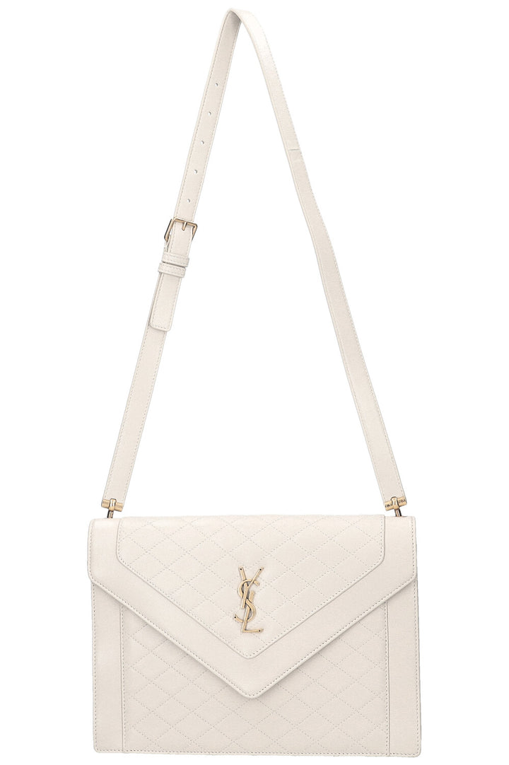 SAINT LAURENT Gaby Envelope Bag Ivory