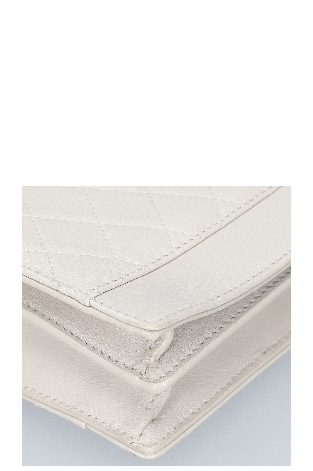 SAINT LAURENT Gaby Envelope Bag Ivory