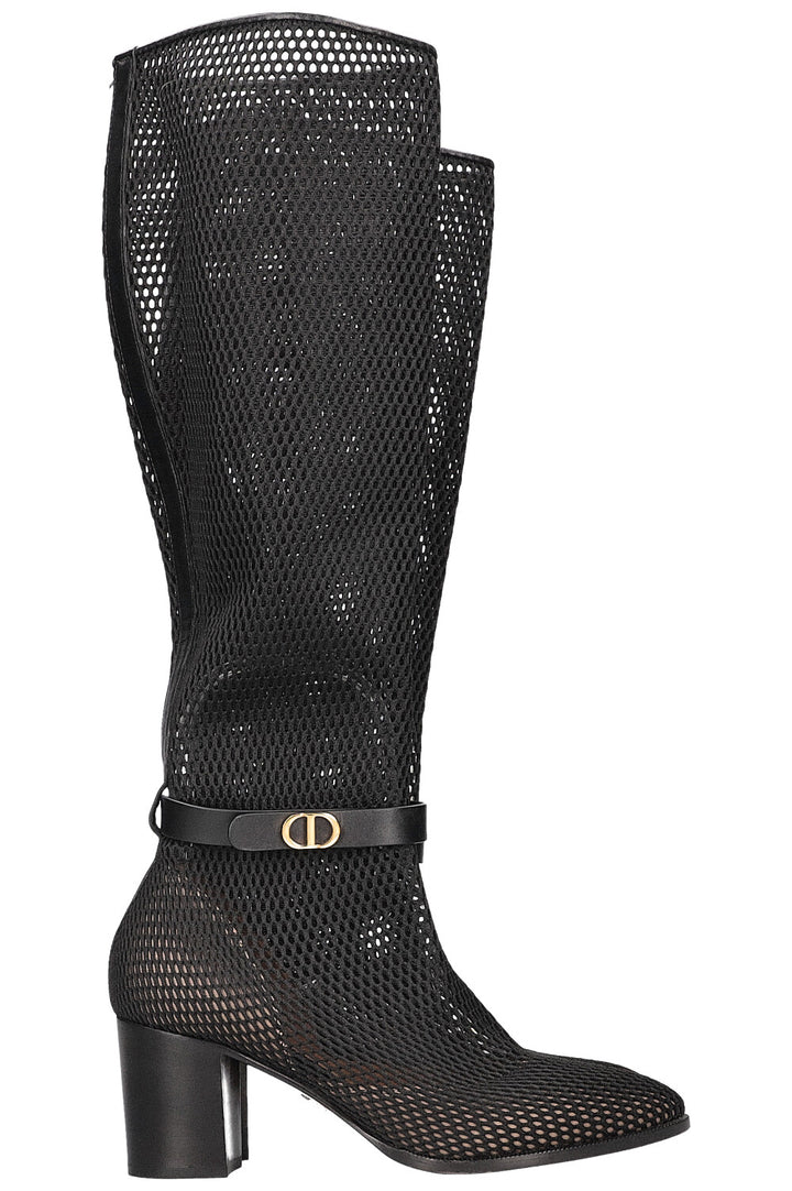 CHRISTIAN DIOR Mesh Boots Black