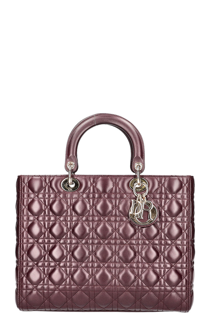 CHRISTIAN DIOR Lady Dior Grand Cannage Plume