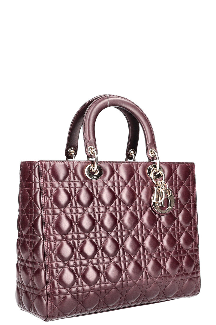 CHRISTIAN DIOR Lady Dior Grand Cannage Plume