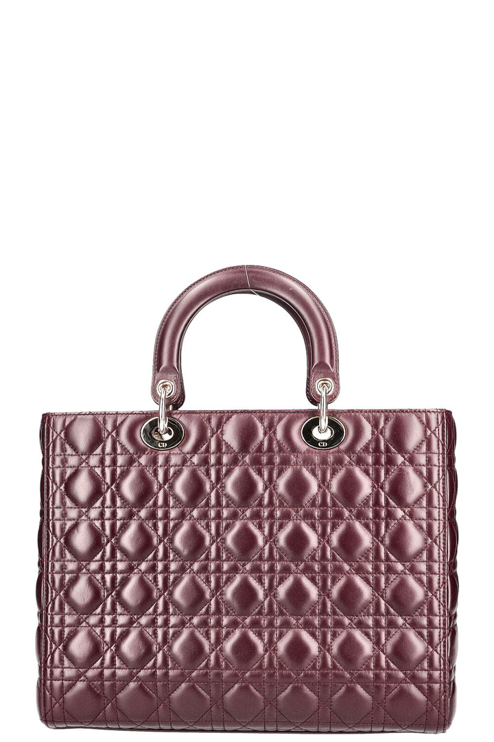 CHRISTIAN DIOR Lady Dior Grand Cannage Plume