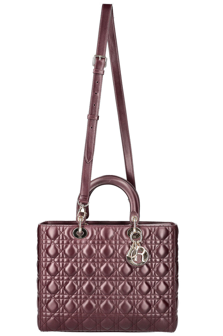 CHRISTIAN DIOR Lady Dior Grand Cannage Plume