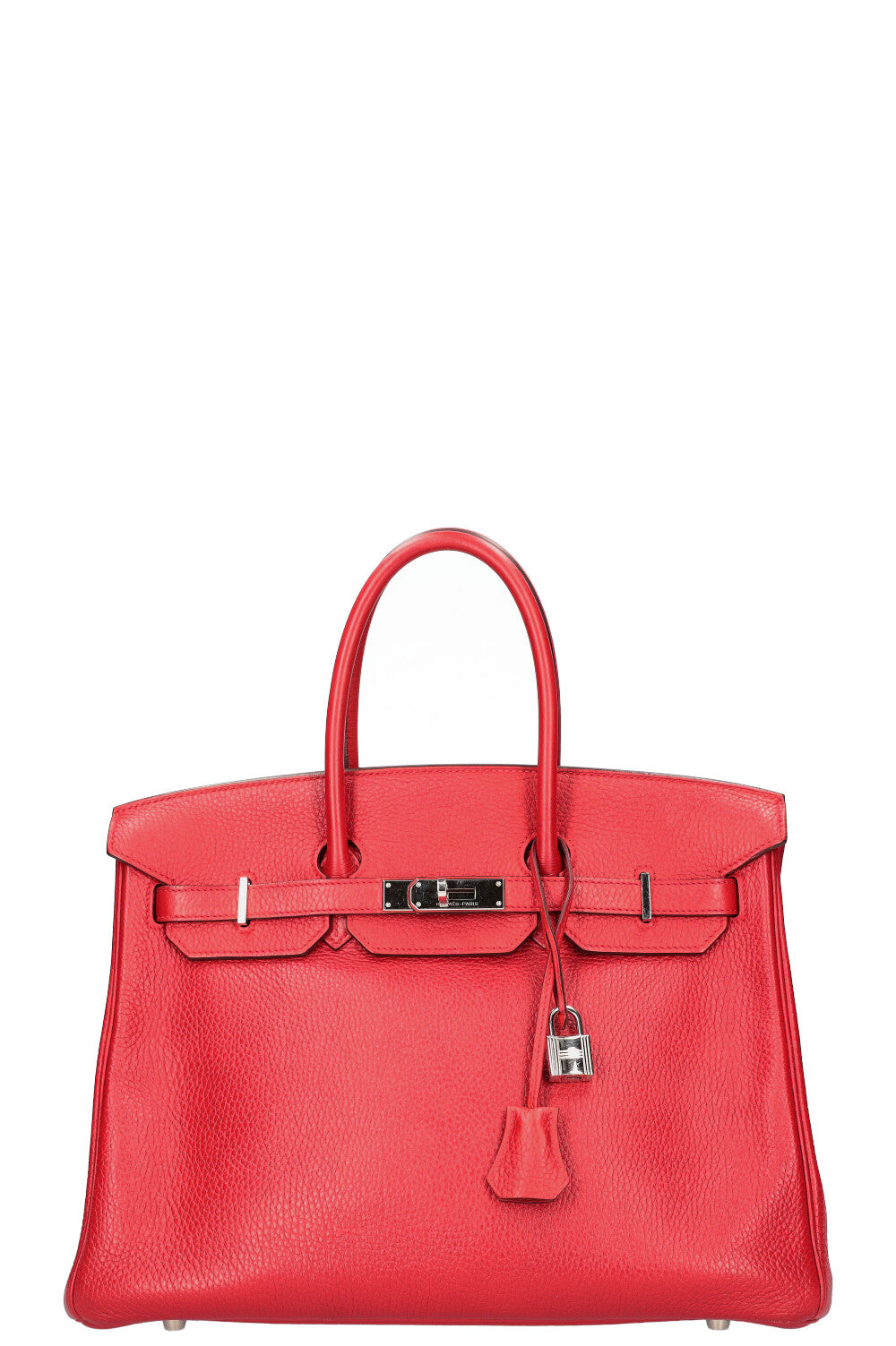 HERMÈS Birkin 35 Clemence Rouge Garance