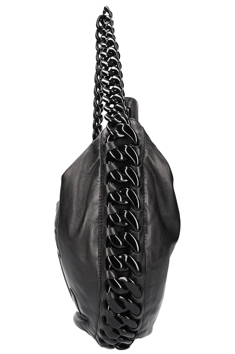CHANEL Chain Hobo Bag Black