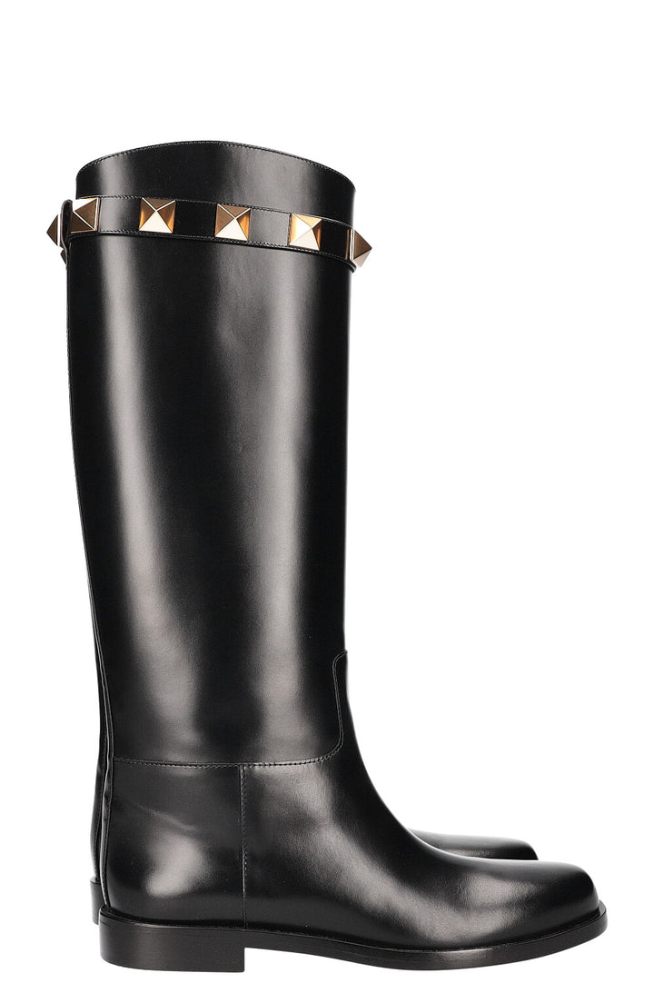 VALENTINO Roman Studs Boots Black