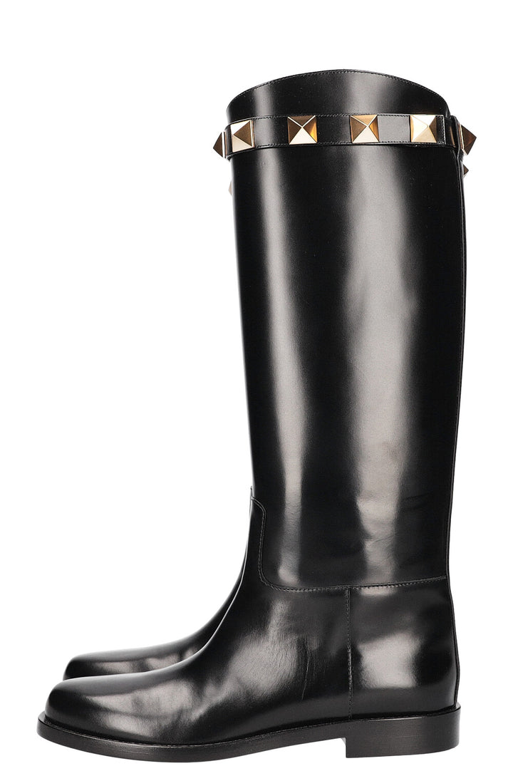 VALENTINO Roman Studs Boots Black