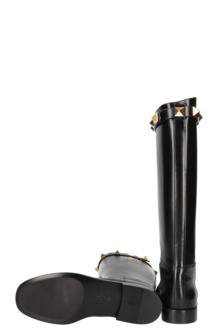 VALENTINO Roman Studs Boots Black