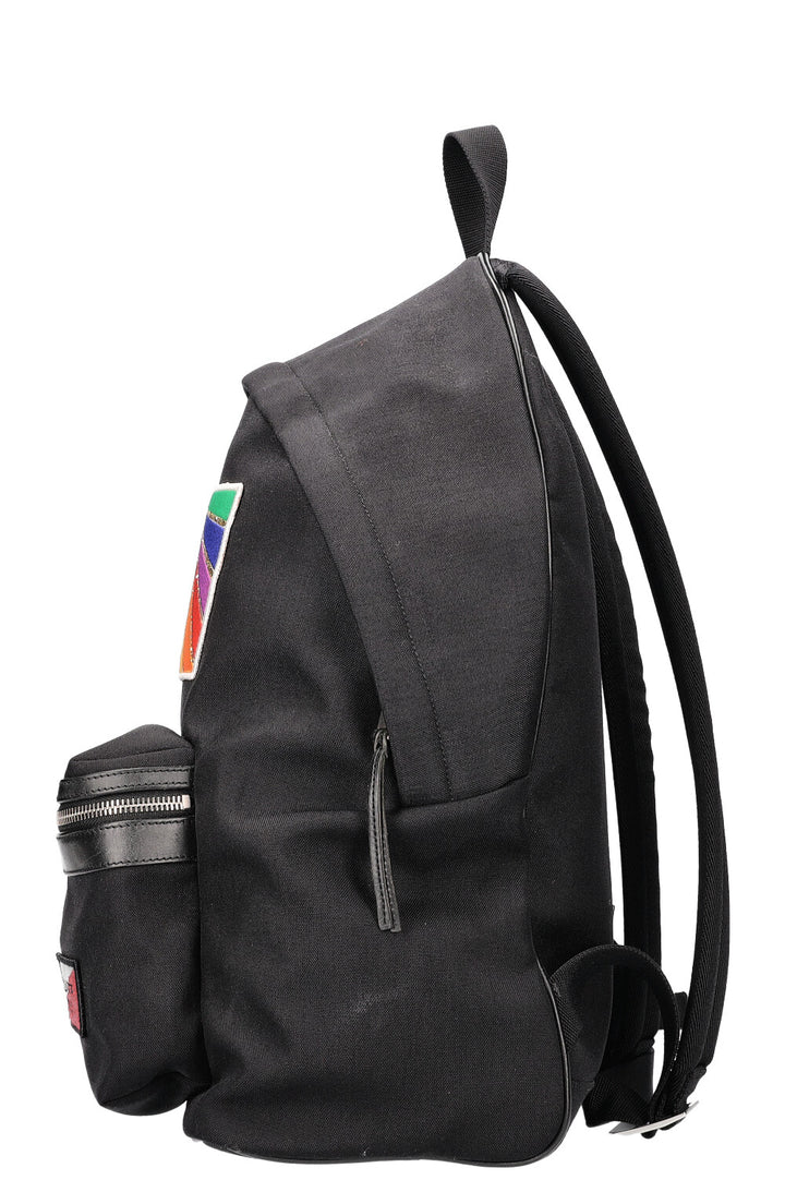 SAINT LAURENT City Backpack with Patches