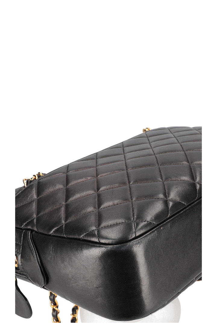 CHANEL Quilted Camera Bag Black