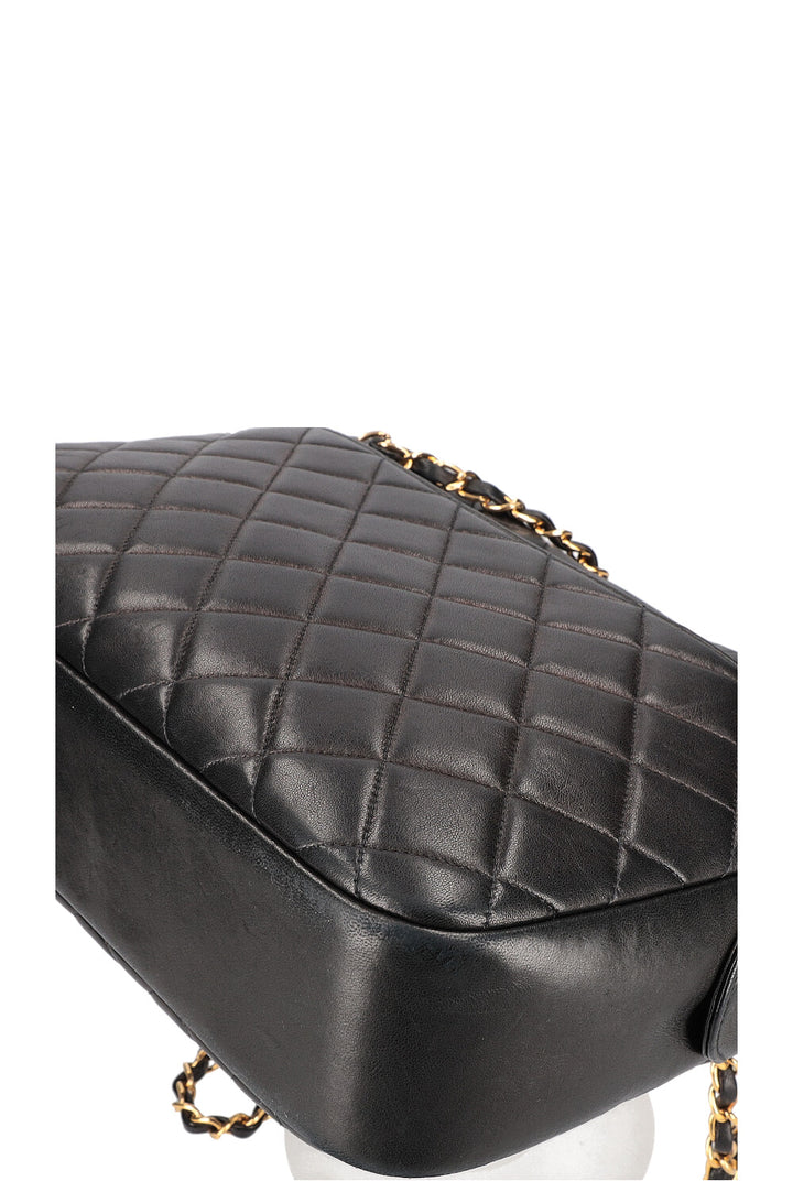 CHANEL Quilted Camera Bag Black