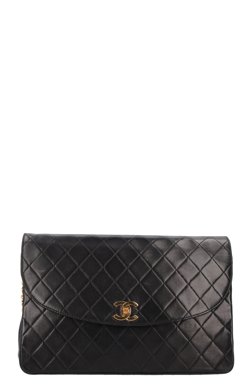CHANEL Vintage Sac à Rabat Simple Carré Noir – REAWAKE