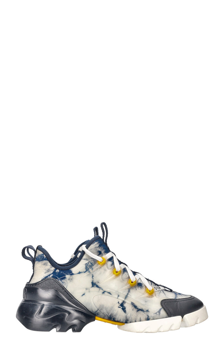 CHRISTIAN DIOR D Connect Tie Dye Sneaker Navy