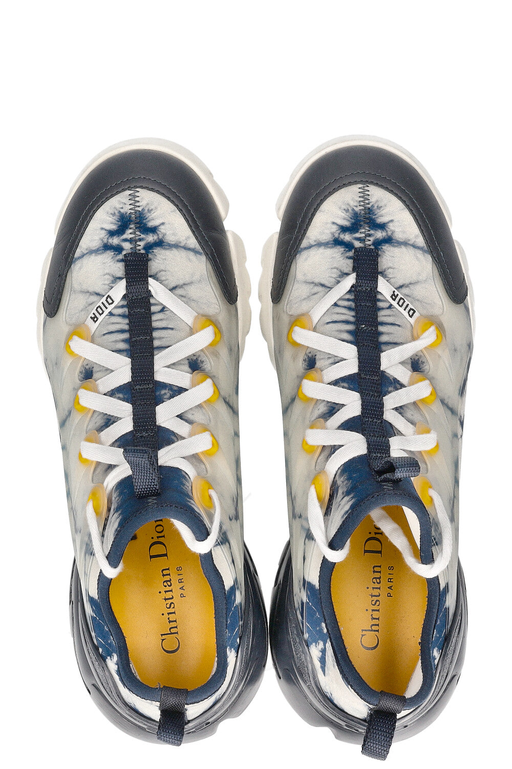 CHRISTIAN DIOR D Connect Tie Dye Sneaker Navy