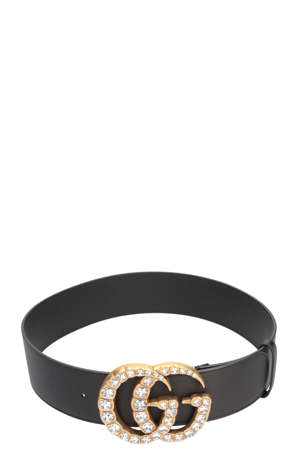 GUCCI Marmont Belt Crystals Black