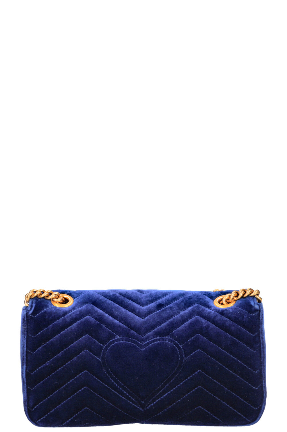GUCCI Marmont Sac Velours Bleu 