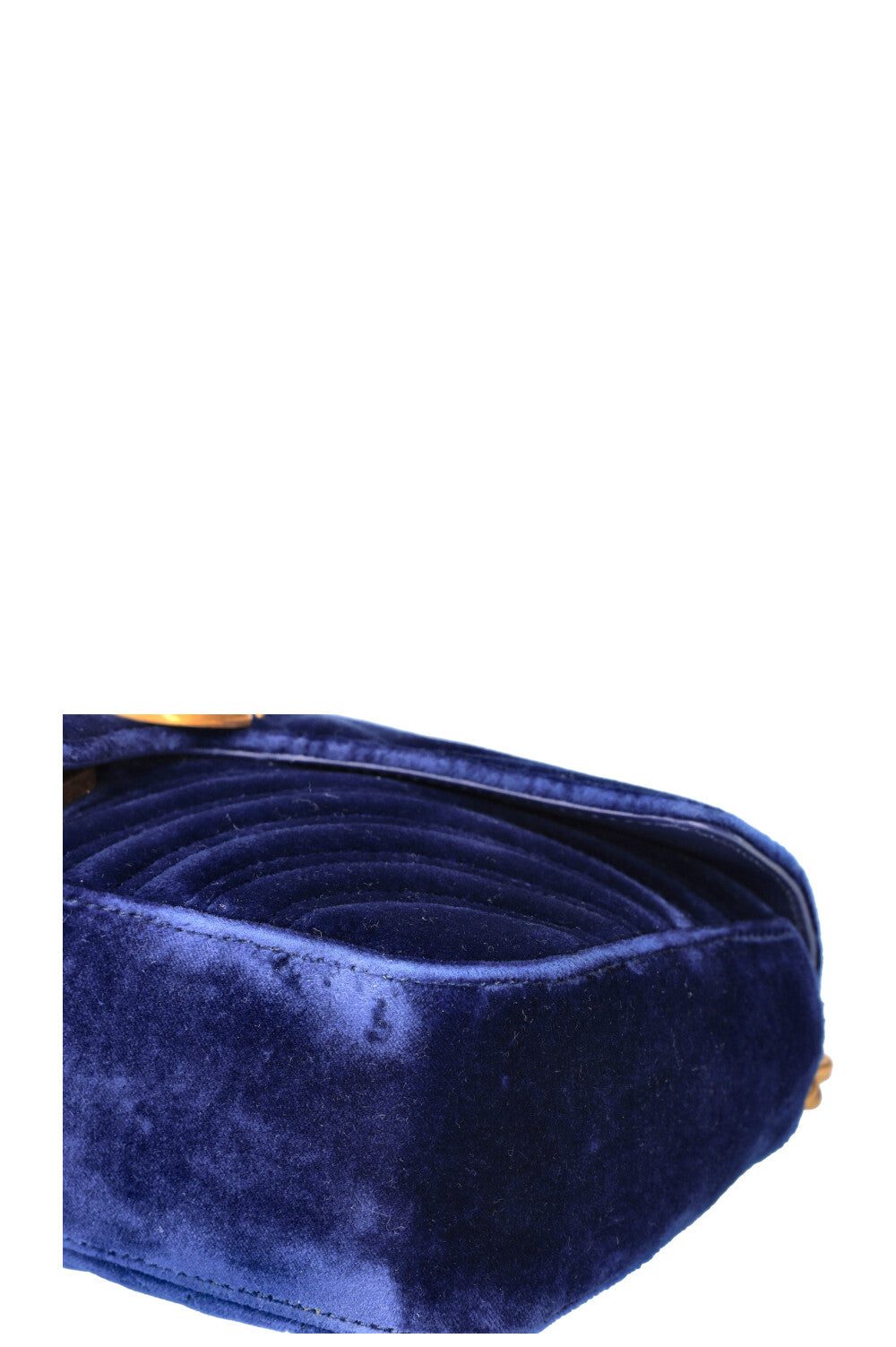 GUCCI Marmont Sac Velours Bleu 