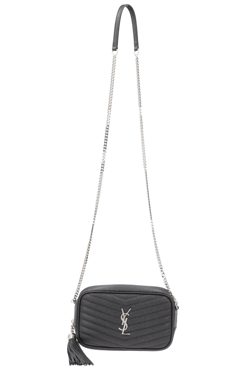 SAINT LAURENT Lou Mini Camera Bag Black