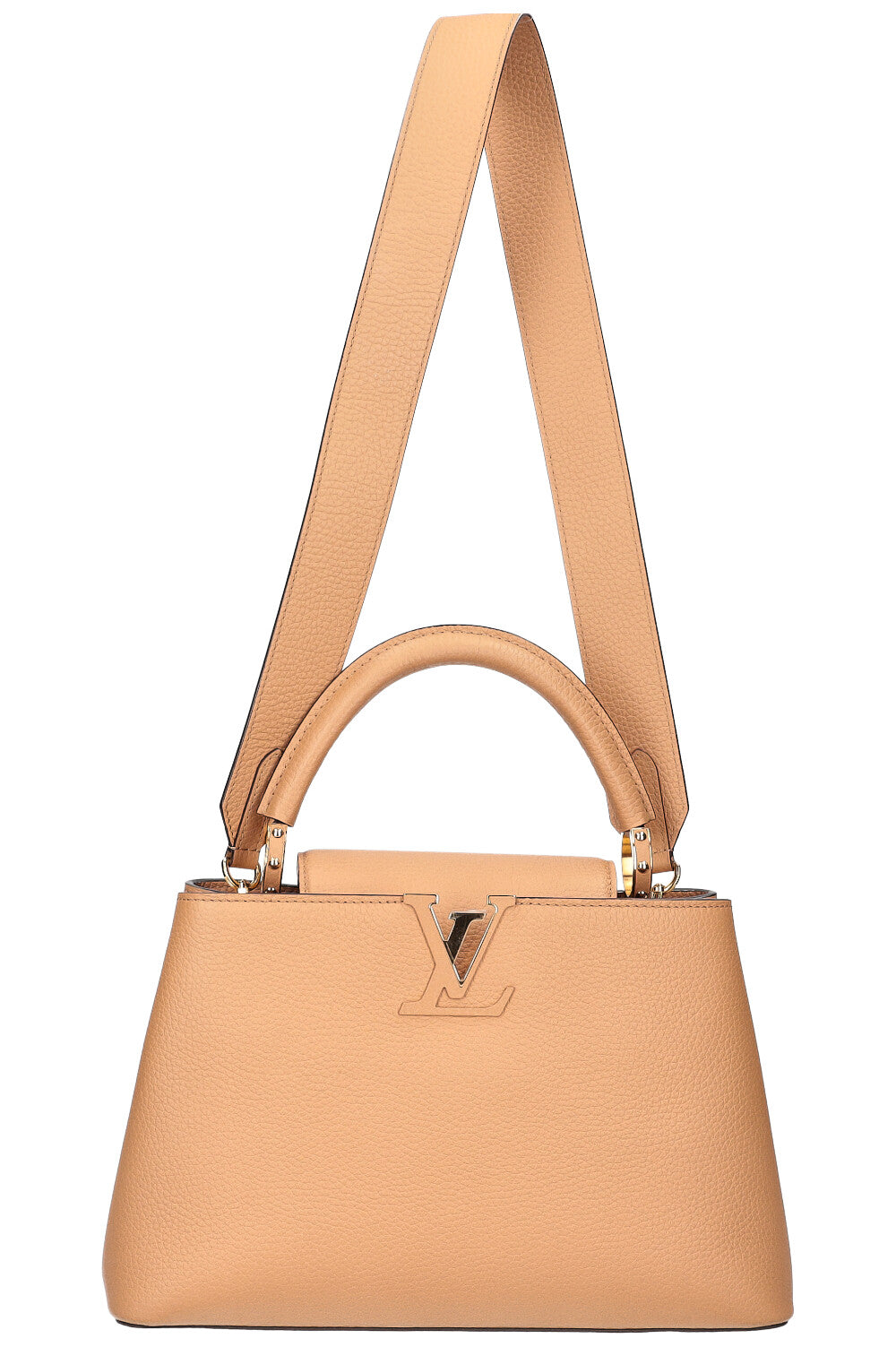 LOUIS VUITTON Capucines MM Beige Arizona